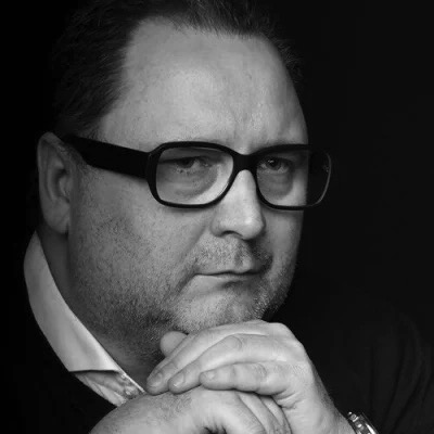 Portrait of pete john, black and white